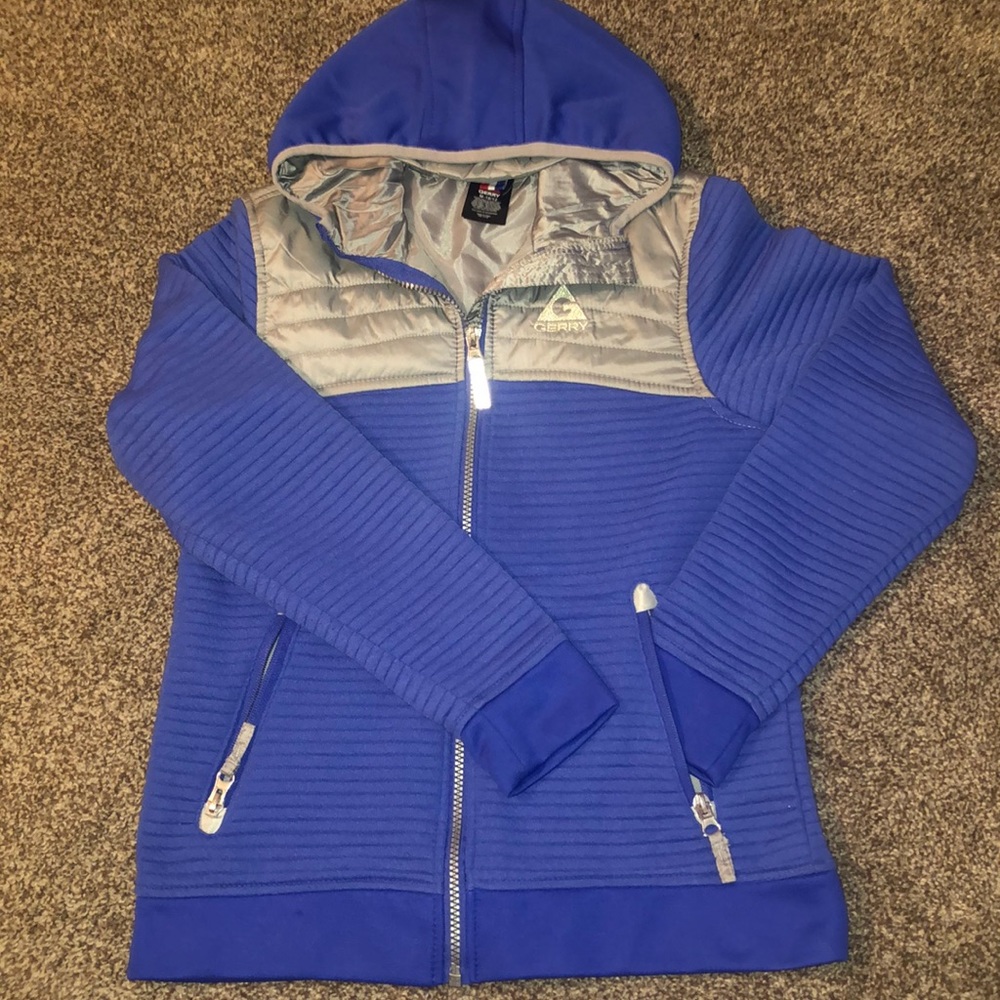 Girls Gerry Purple & Silver Jacket Size M-10/12